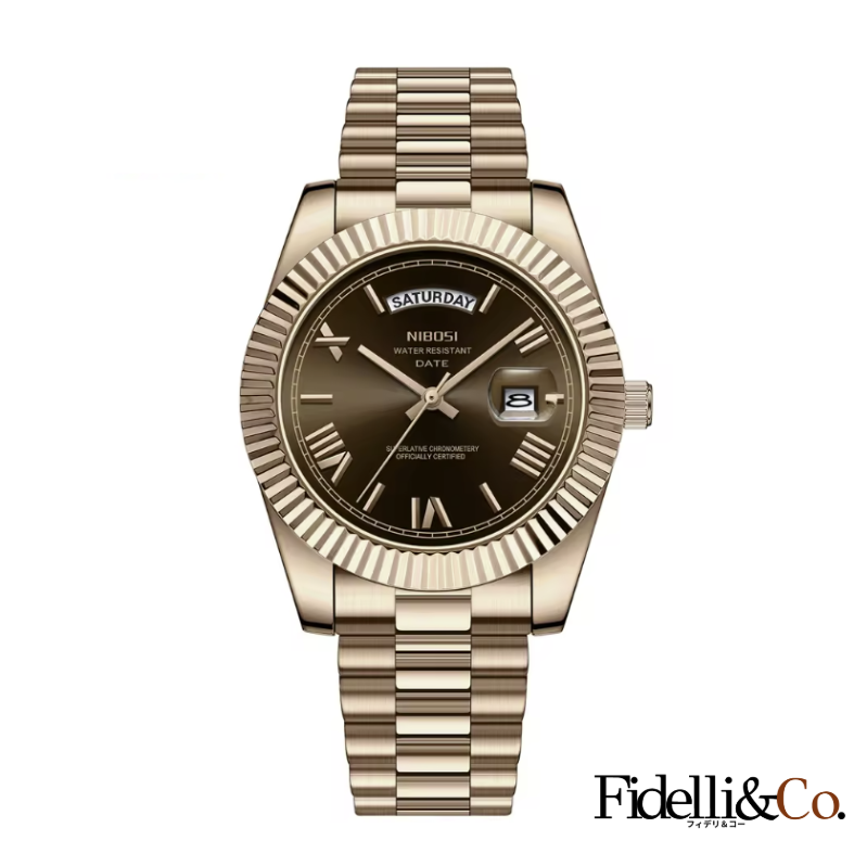 Fidelli The Date™｜期間限定 1本購入でもう1本無料 ｜ 洗練された大人の腕時計