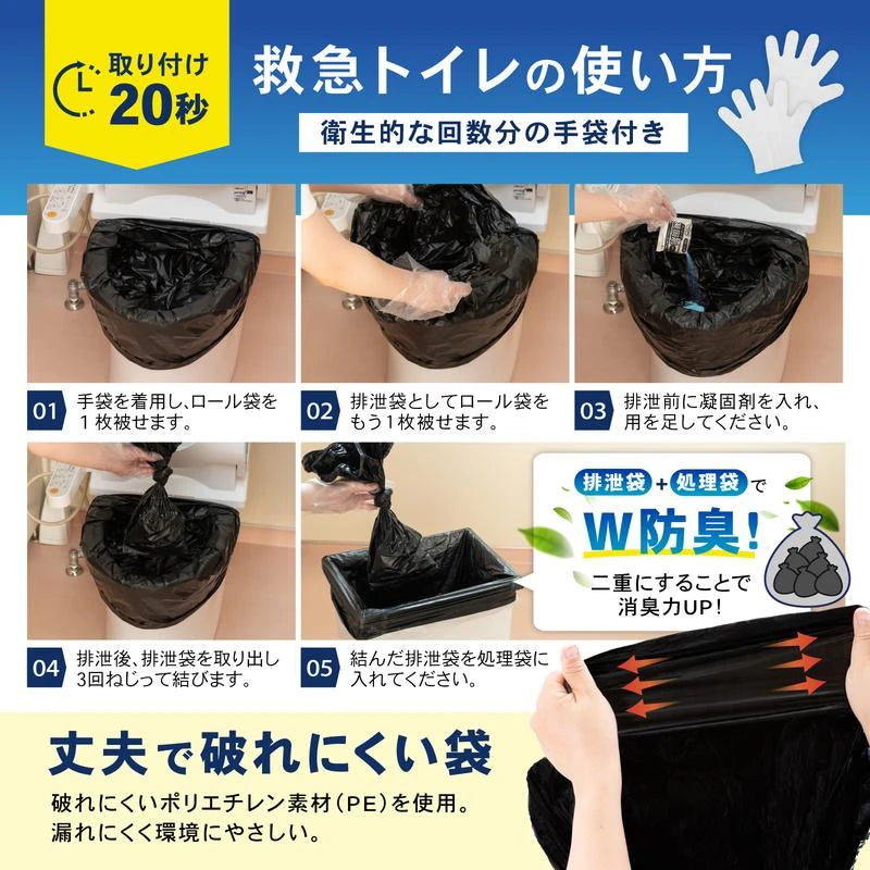 救急トイレの使い方